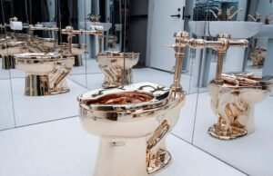 Árverésre bocsátják az „Amerika” nevű tömör arany vécét, amely állítólag milliókat ér