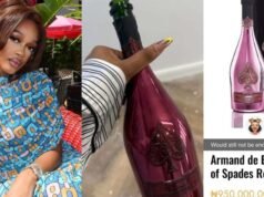 Diana Eneje reagál, miután festő 950 000 ₦ bort ivott, üveget rejt a gardróbjába