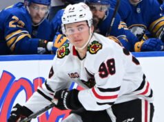 A Blackhawks játékosa, Connor Bedard karrierje mérföldkőhöz érkezett