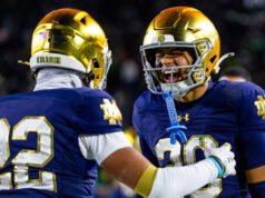 A CFB 13. hét nyertesei, vesztesei: a Notre Dame elvadul
